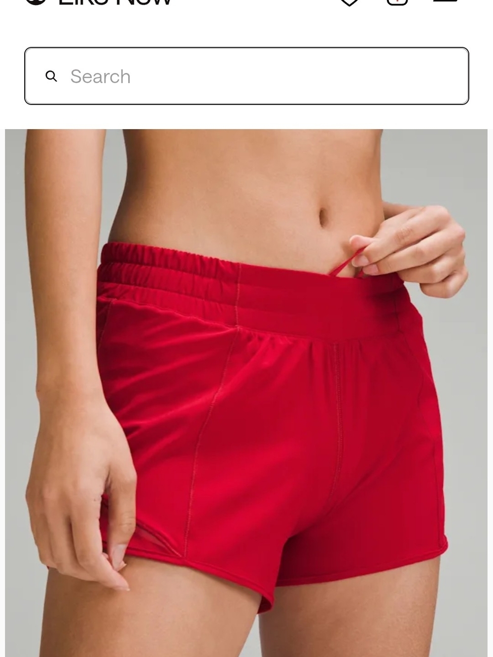 lululemon Hotty Hot Shorts 2.5" NWT College Crimson Red Women's Size 2